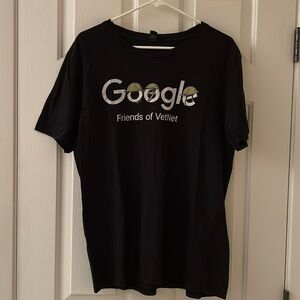 Good Condition Google Black “Friends of VetNet” Shirt / T Shirt (Size Large)